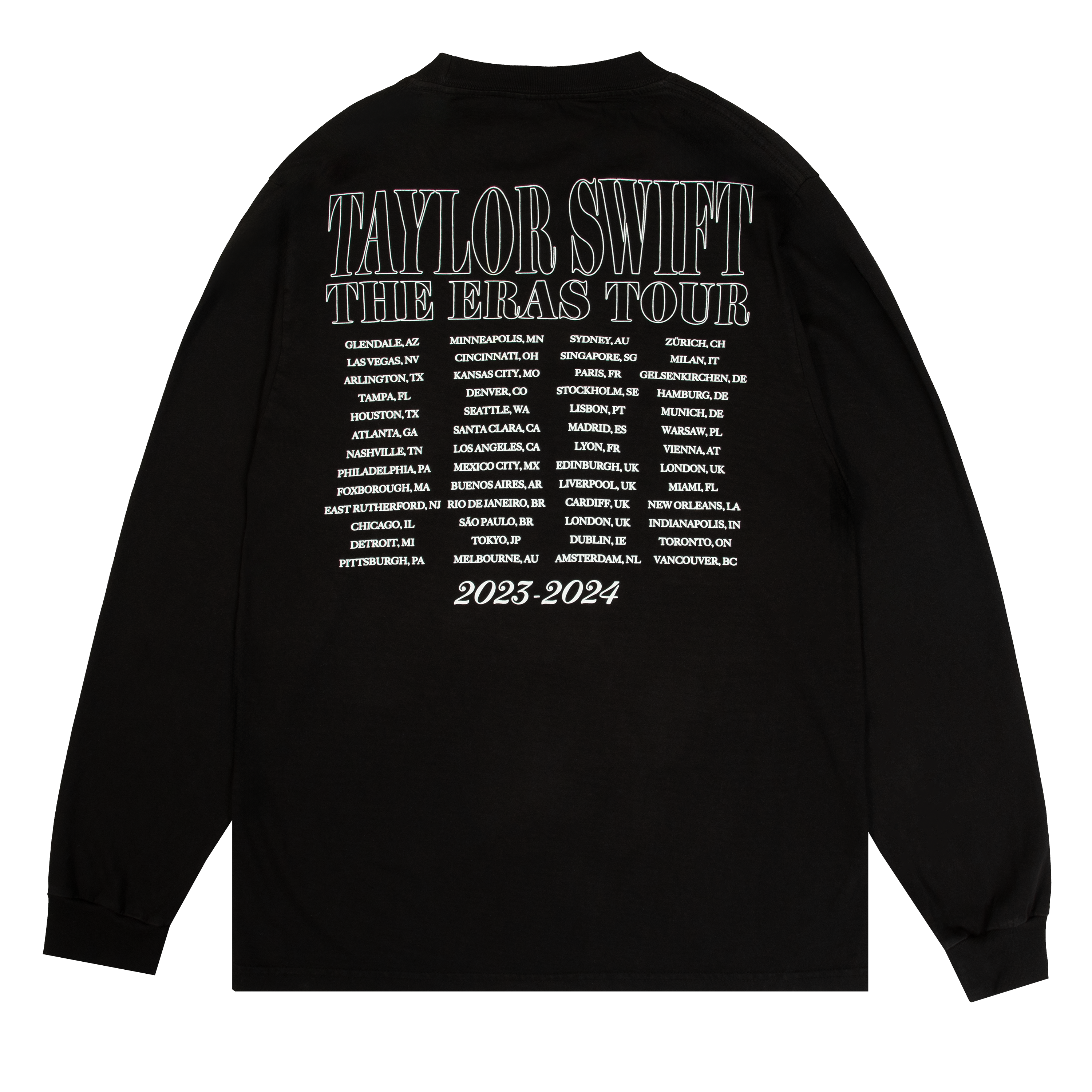 Taylor Swift - Taylor Swift | The Eras Tour TTPD Live Photo Long Sleeve Oversized T-Shirt