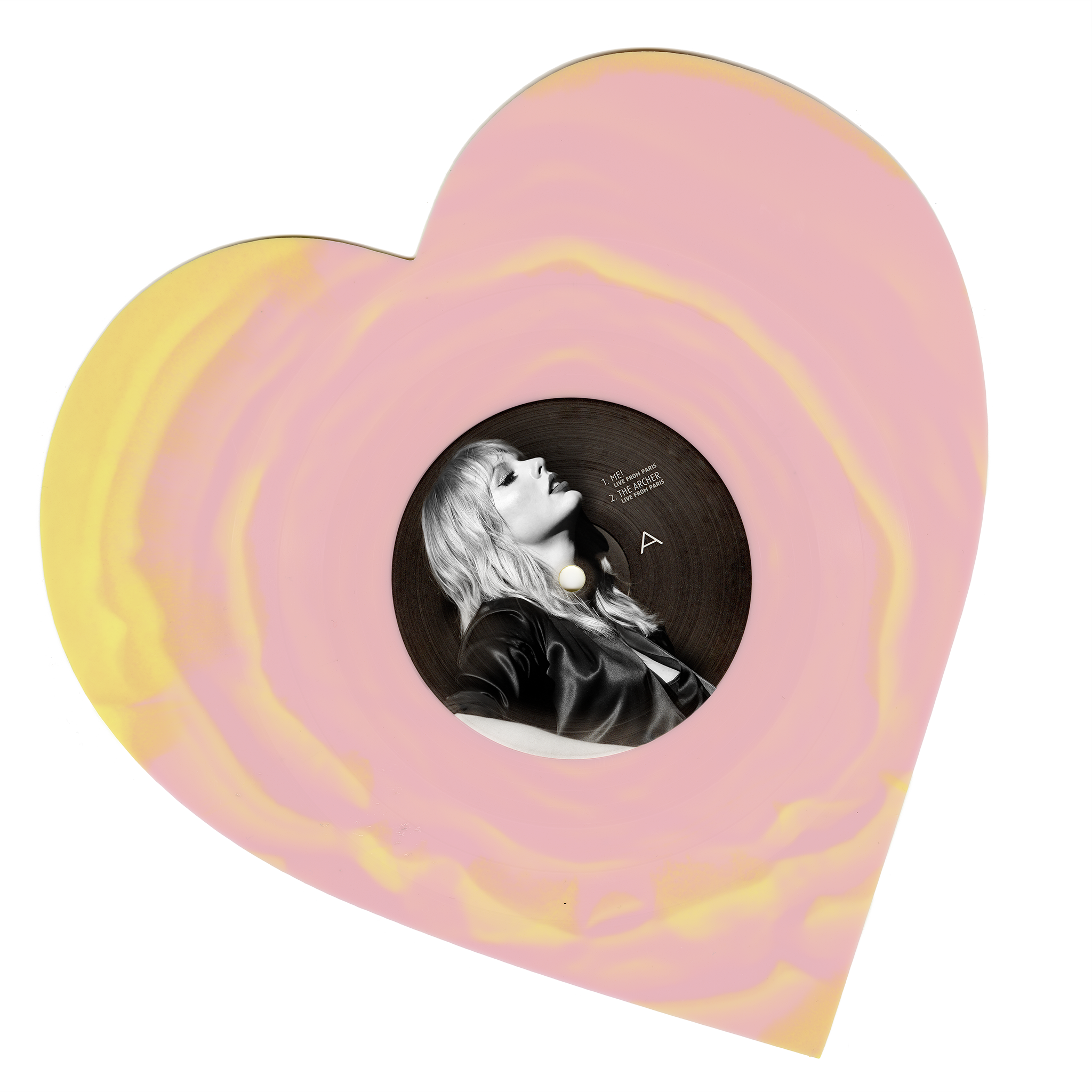 Taylor Swift - Lover (Live From Paris) Heart Shaped Vinyl