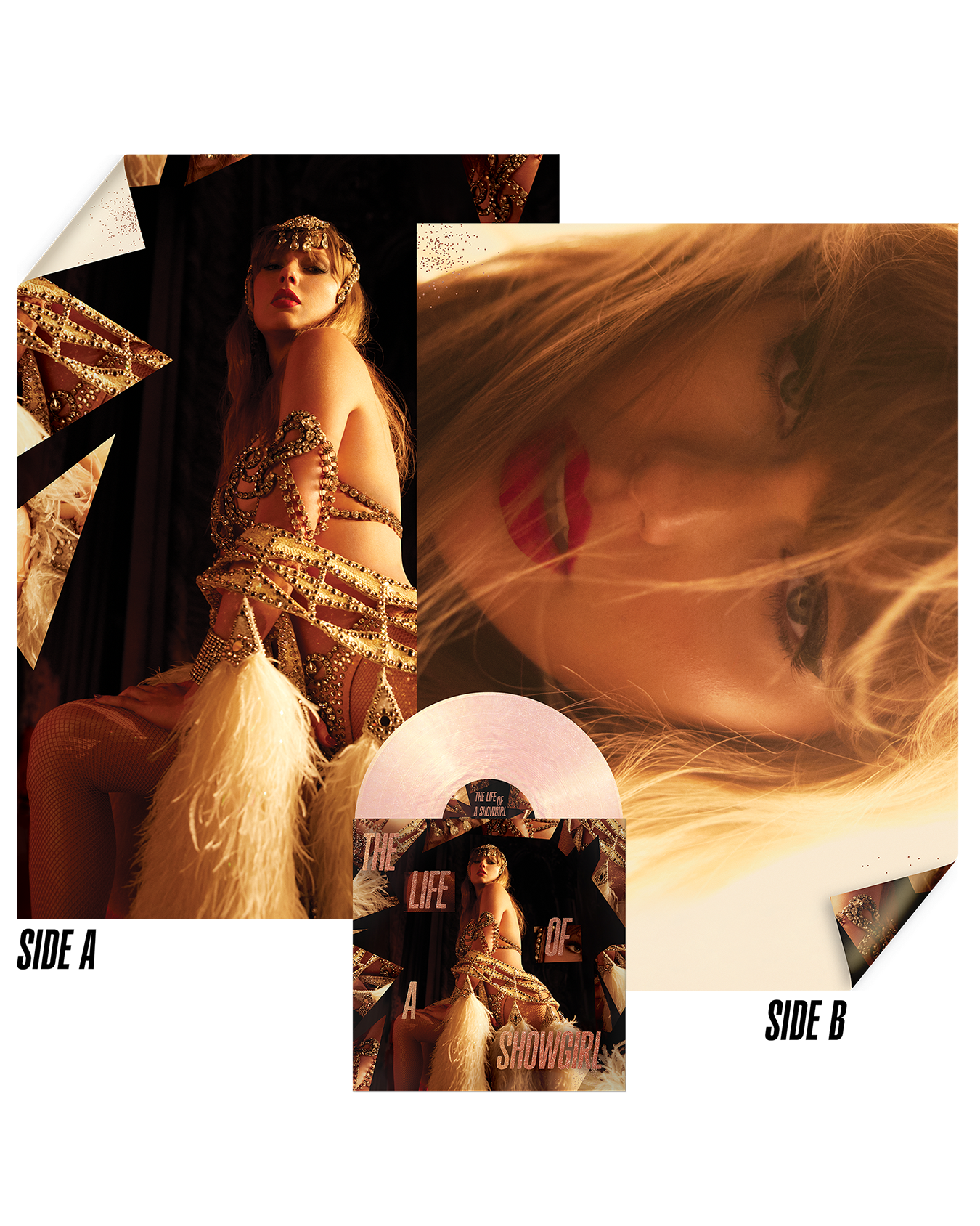 Taylor Swift - The Life of a Showgirl: The Crowd is Your King Edition (Summertime Spritz Pink Shimmer Vinyl)