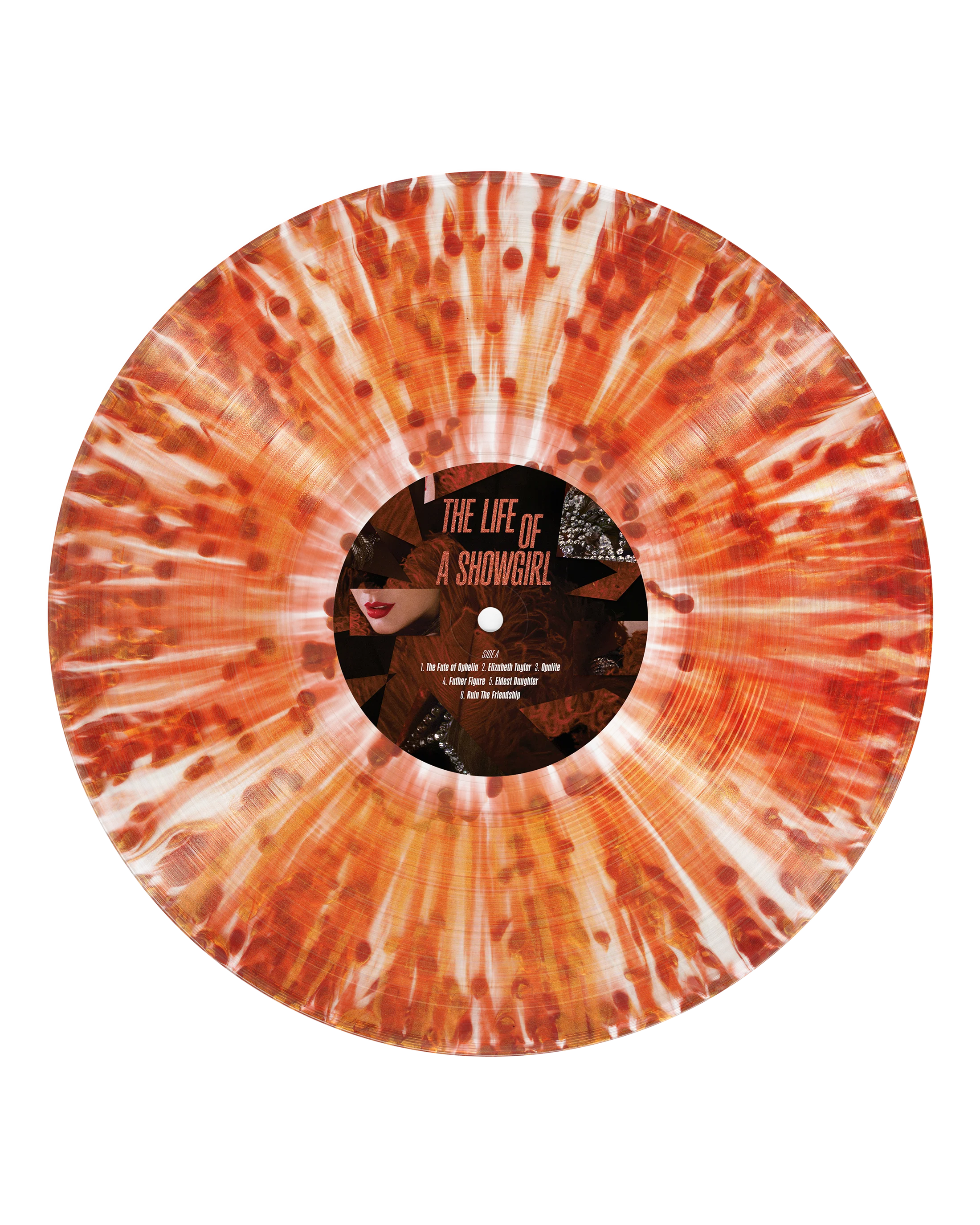 Taylor Swift - The Life of a Showgirl: The Tiny Bubbles in Champagne Edition (Red Lipstick & Lace Transparent Vinyl)