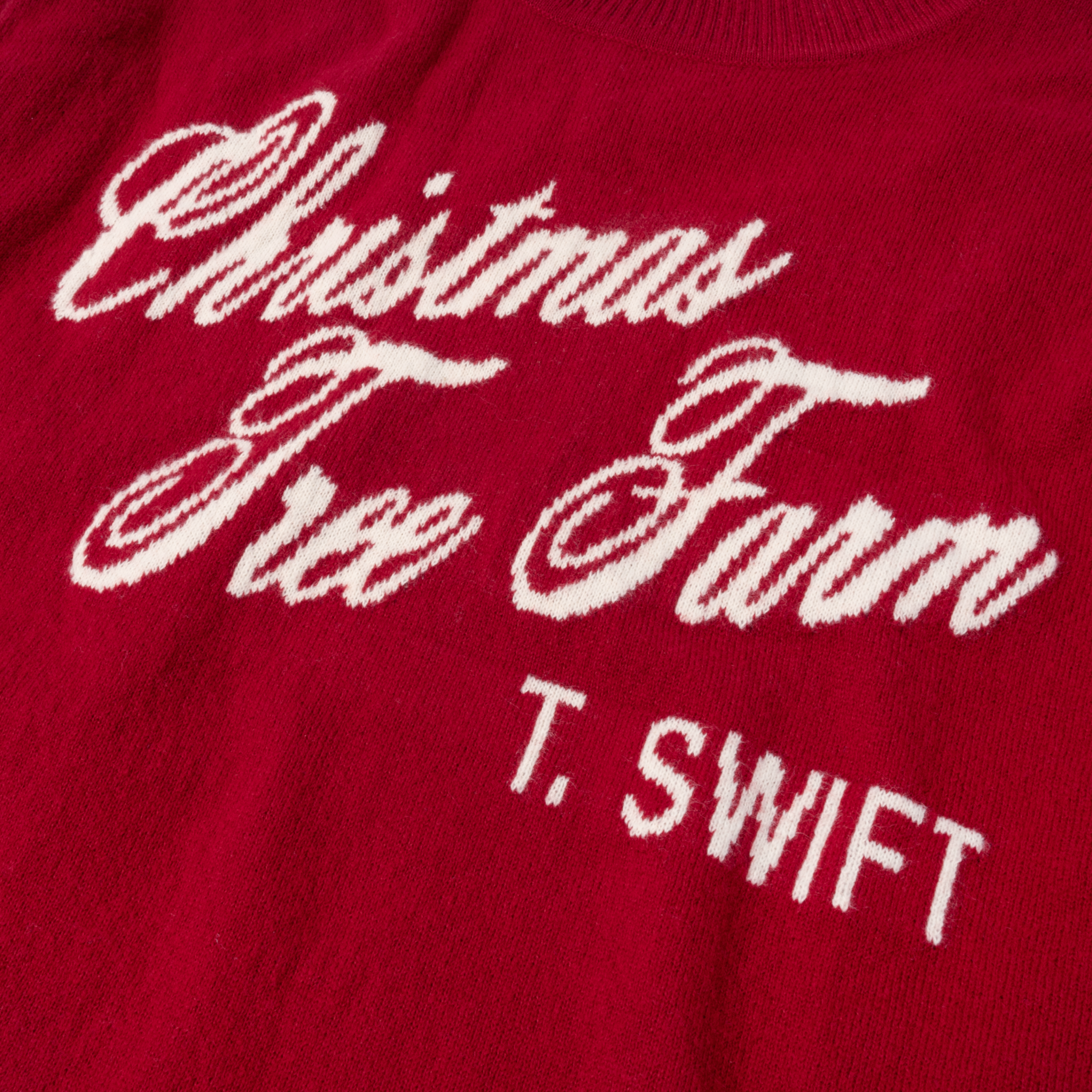 Christmas Tree Farm Red Knit Sweater