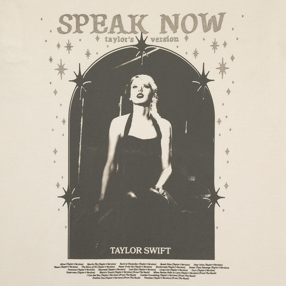 Taylor Swift - Speak Now (Taylor’s Version) Tracklist Taupe T-Shirt