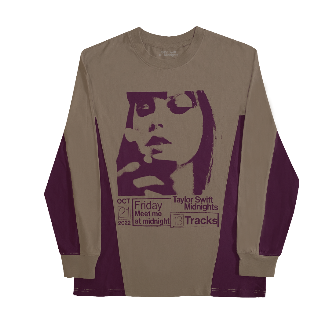 Taylor Swift Midnights Album Cover Long Sleeve