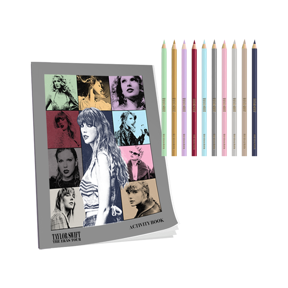 Taylor Swift - Taylor Swift The Eras Tour Activity Book and Colored Pencils