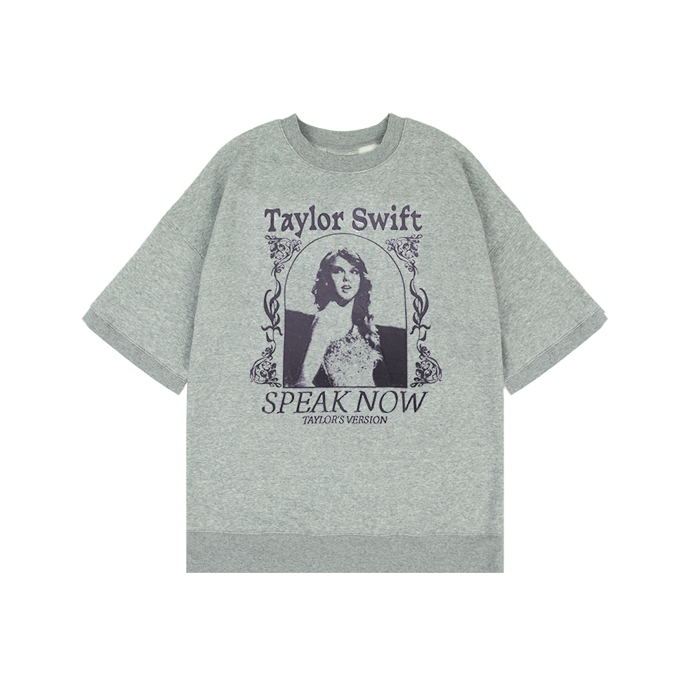 Taylor Swift - Speak Now (Taylor's Version) Heather Gray Fleece T-Shirt