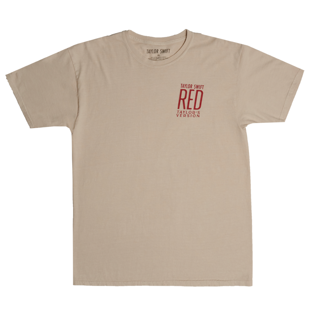 Taylor Swift - Red (Taylor's Version) Eras Beige T-Shirt