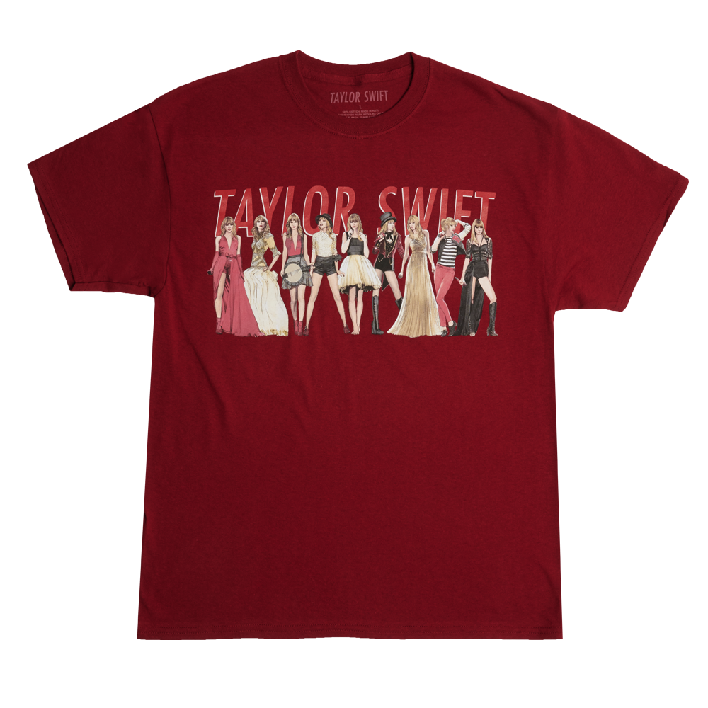 Taylor Swift - Red (Taylor's Version) Eras Dark Red T-Shirt