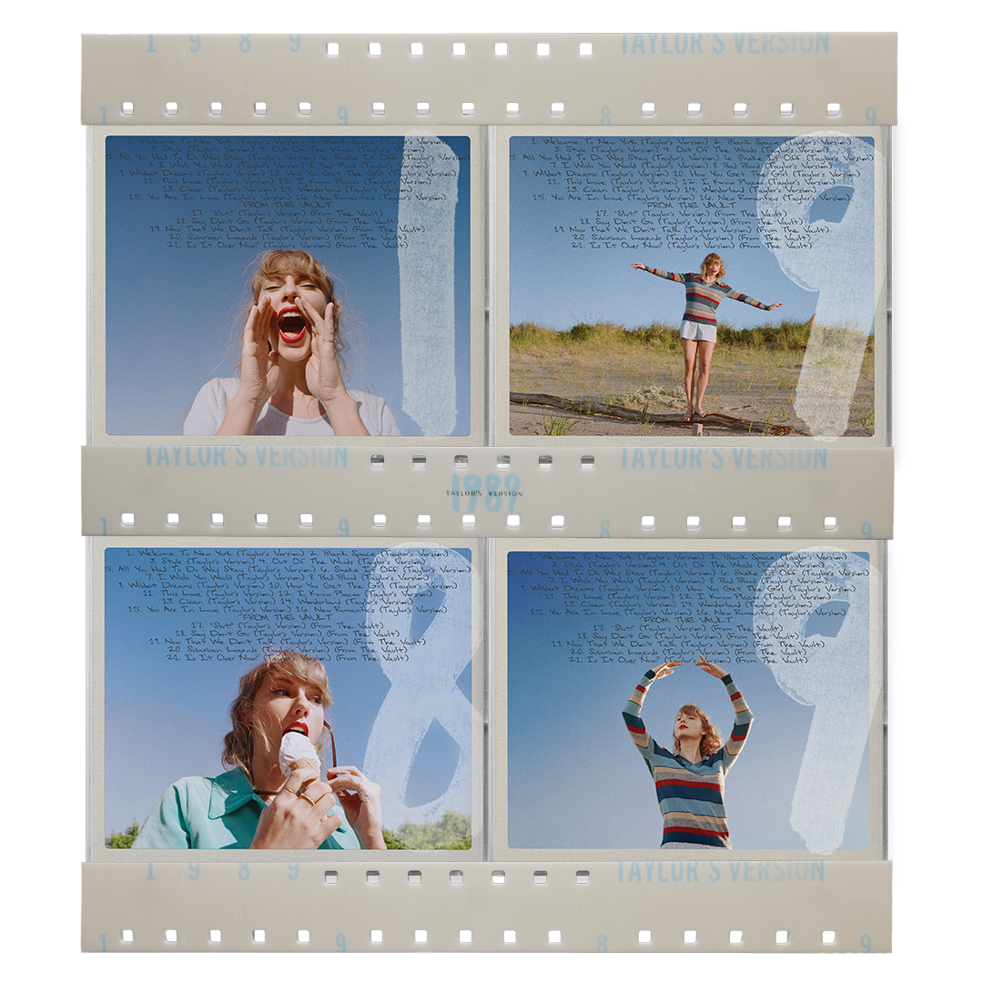 Taylor Swift - 1989 (Taylor's Version) Film Strip CD Display Shelves